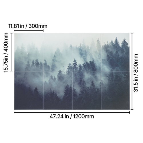 63 8 panneaux acoustiques VEVOR x 23,62 x 0.4 po, tuiles murales insonorisantes, panneaux d'atténuation sonore décoratifs autoadhésifs pour la