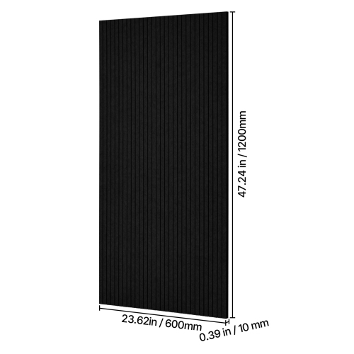 VEVOR 5 Pack 47.2 x 23.6 x 0.4 inch Acoustic Panels with Self Adhesive, Sound Proof Foam Panels, Polyester Fiber Soundproof Wall Panels High Density,