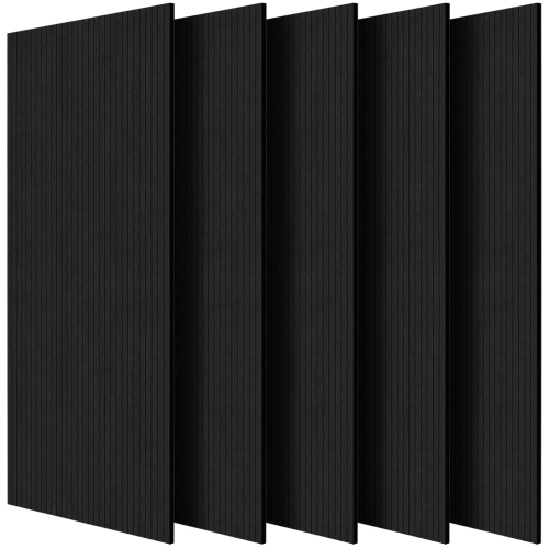 VEVOR 5 Pack 47.2 x 23.6 x 0.4 inch Acoustic Panels with Self Adhesive, Sound Proof Foam Panels, Polyester Fiber Soundproof Wall Panels High Density,