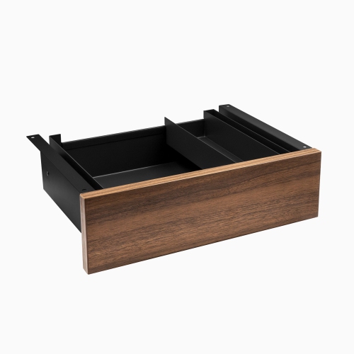 DESKY  Jarrah Legno Minimal Under Desk - Steel Slim Slide-Out Storage, 11 Lb Capacity In Black