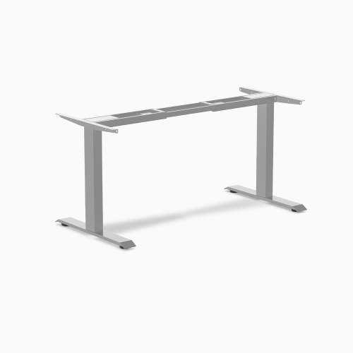 Desky Zero Fixed Office Desk Frame – Space Grey, Fixed 27.5″ Height, 309 lb Capacity, Tool-Free Assembly