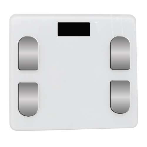 Pèse-personne professionnel - Analyse multiindicateurs, grand écran LED, mesure précise blanc