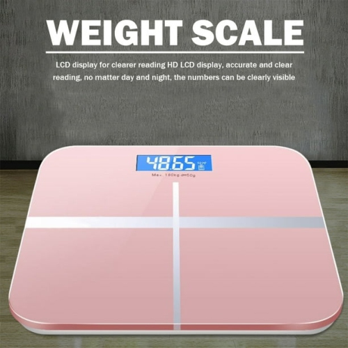 Smart Scale - Playful Cartoon Style, Accurate Measurements, Durable, Accurate Weight and Fat Scale, Digital Bathroom Scale, Rechargeable - Cross Pink