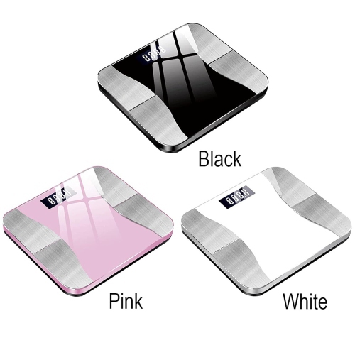 Pèse-personne Body Fat de Home Smart, pèse-personne Bluetooth, pèse-personne numérique Body Fat Gift - Noir, rechargeable, 29*26