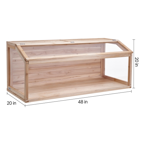 VEVOR 48 x 20 x 20in Wooden Hamster Cage, 270° Viewing Hamster Habitat,Dwarf Hamster Cages with Openable Top, Ventilated Small Animal Cage, Pet Mouse