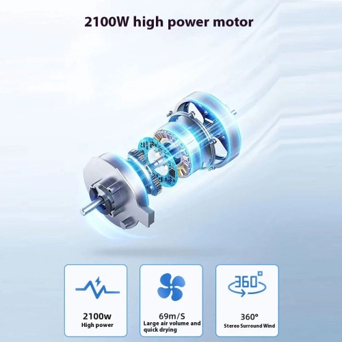 Sèche-cheveux soufflant et aspirant, sèche-cheveux pour animaux à grand volume d'air, souffleur d'eau haute puissance avec aspirateur, adapté pour la