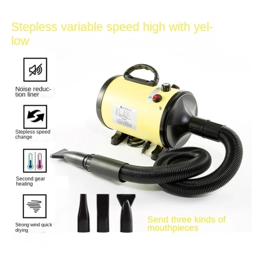 2800W Dog Hair Dryer - Adjustable Speed & Temperature Dog & Cat Dryer, Quiet Blower with Cool & Hot Air, Lightweight & Portable, Ideal for Home and