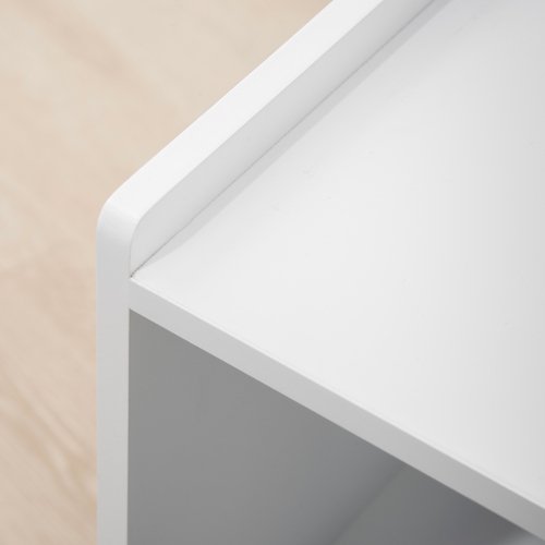 PawHut Cat Litter Box Enclosure with Storage Compartments, Hidden Cat Litter Box Furniture and Side Table with Elevated Bottom, Fits Most Litter