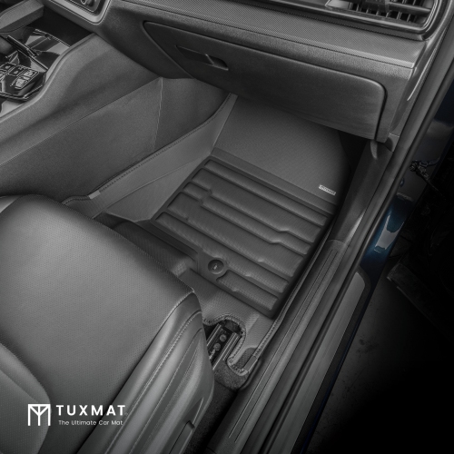 TuxMat - For Kia Sportage Gas 2026 Models - Custom Car Mats - Maximum Coverage, All Weather, Laser Measured - This Full Set Includes 1st and 2nd Rows