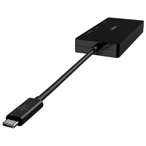 Refurbished Belkin CONNECT 4-in-1 USB-C Video Adapter AVC003BTBK