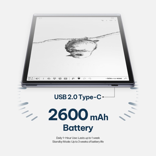 iFLYTEK AINOTE Air 2 Bundle - Black Folio Case, 8.2-inch AI Note-Taking Tablet Writing Paper Tablets, Digital Notebook with Pen, Voice-to-Text