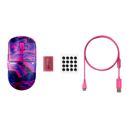 Pulsar X2 Mini CRAZYLIGHT Wireless Gaming Mouse 35g Ultra-Lightweight, 8K Polling Rate, Symmetrical Design for FPS & Esports, Includes 8K Dongle, PRX