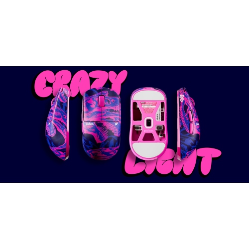 Pulsar X2 Mini CRAZYLIGHT Wireless Gaming Mouse 35g Ultra-Lightweight, 8K Polling Rate, Symmetrical Design for FPS & Esports, Includes 8K Dongle, PRX