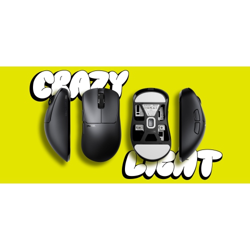 Pulsar Xlite Mini CRAZYLIGHT Wireless Gaming Mouse 41g Ultra-Lightweight, 8K Polling Rate, for FPS & Esports, Includes 8K Dongle, Jet Black