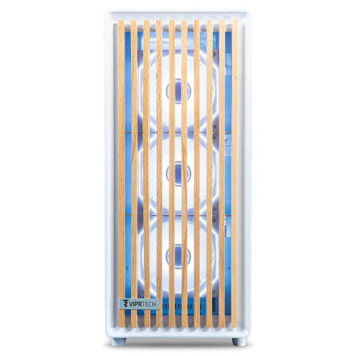 ViprTech Overlord 2.0 Wood Gaming PC - AMD Ryzen 7 5700X, RTX 5070 12GB, 32GB DDR4, 2TB SSD, 800W Gold, VR-Ready, RGB Keyboard Mouse, Desktop