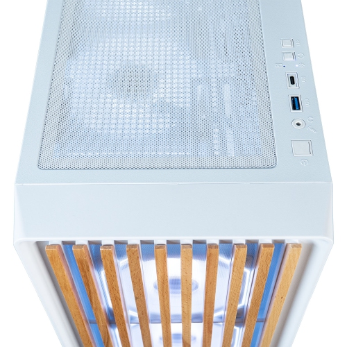 ViprTech Overlord 2.0 Wood Gaming PC - AMD Ryzen 7 5700X, RTX 5070 12GB, 32GB DDR4, 2TB SSD, 800W Gold, VR-Ready, RGB Keyboard Mouse, Desktop