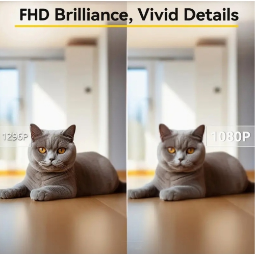 4PCS. 5g/2.4ghz WiFi smart camera, High-definition indoor safety monitor, special safety camera for baby/pets, 360° panoramic surveillance video,