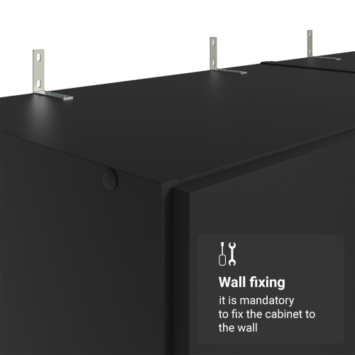 Madesa Garage Storage Cabinet Set 4 Doors 8 Utility Shelves 47"L Wooden Organization Unit for Garage and Tools 6 Adjustable Shelves Anti Tipping -