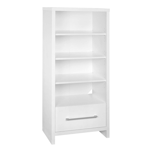 ClosetMaid – Bibliothèque avec tour de rangement multimédia décorative et tiroir 165100, blanc