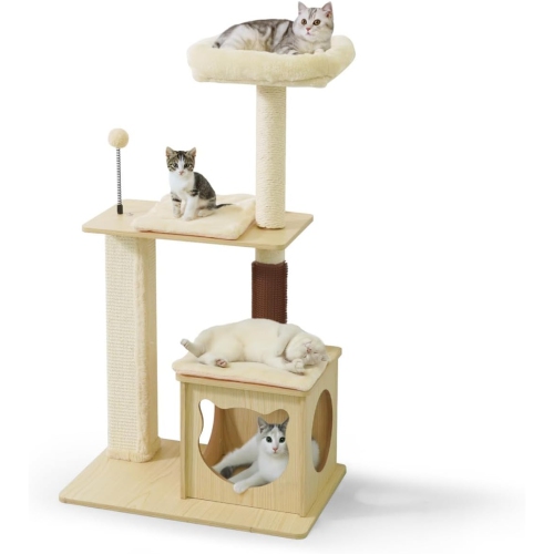 CAPHAUS 42-Inch Multi-Level Cat Tree