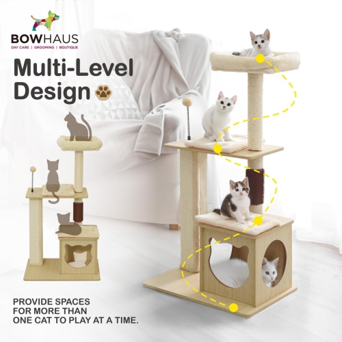 CAPHAUS 42-Inch Multi-Level Cat Tree