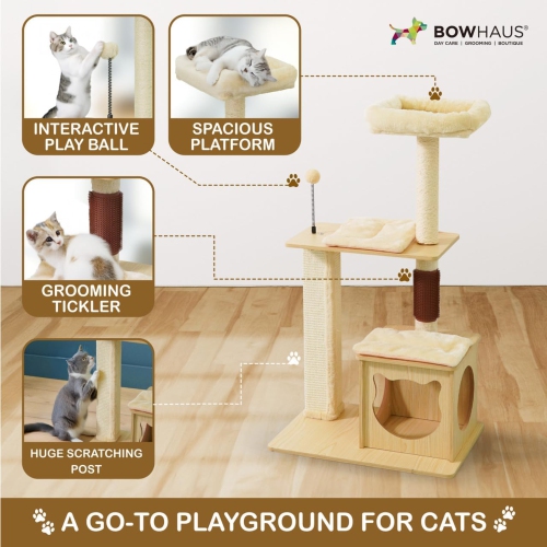 CAPHAUS 42-Inch Multi-Level Cat Tree