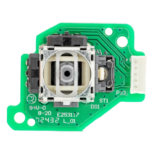 Manches analogiques 3D avec carte de circuits imprimés compatibles pour Nintendo Wii U Gamepad (ensemble de 2 pièces)