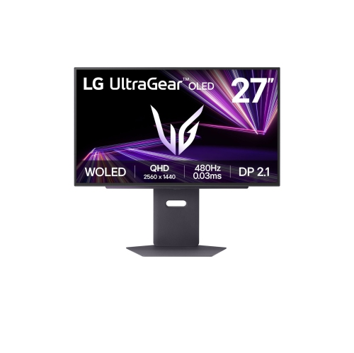 LG UltraGear 27" 480 Hz OLED QHD Gaming Monitor 0.03ms FreeSync Premium & G-Sync Compatible 2560 x 1440 DCI-P3 98.5%