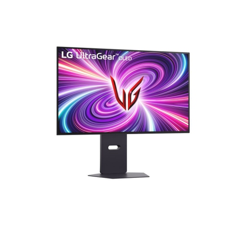 LG UltraGear 32" 4K UHD 3840x2160 OLED Dual-Mode UHD 240Hz / FHD 480Hz 0.03ms Height Adjustable 2x HDMI 2.1 1x DisplayPort 1.4 Gaming Monitor, Black