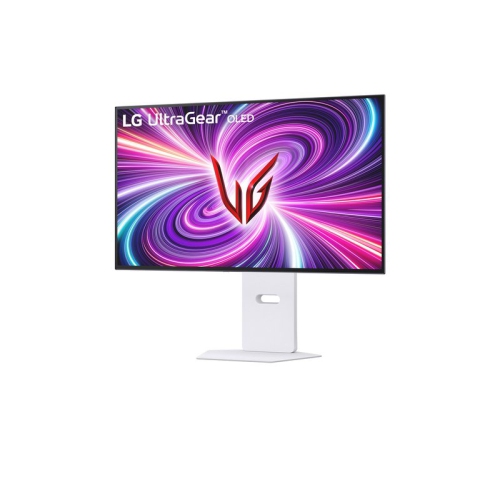LG UltraGear 32" 4K UHD 3840x2160 OLED Dual-Mode UHD 240Hz / FHD 480Hz 0.03ms Height Adjustable 2x HDMI 2.1 1x DisplayPort 1.4 Gaming Monitor, White