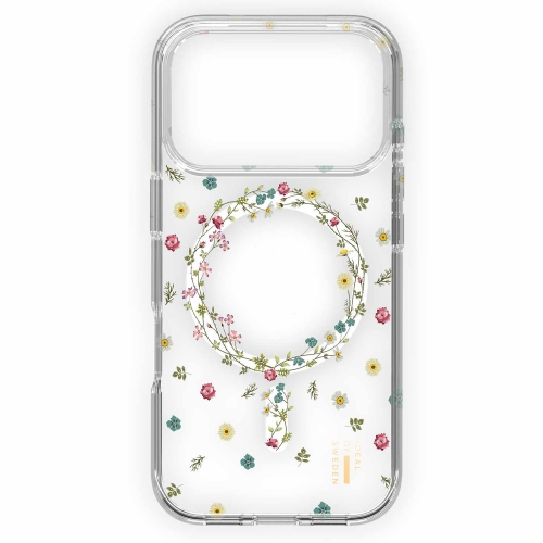 Étui MagSafe moyen transparent d'Ideal of Sweden pour iPhone 17 Pro Max Petite Floral