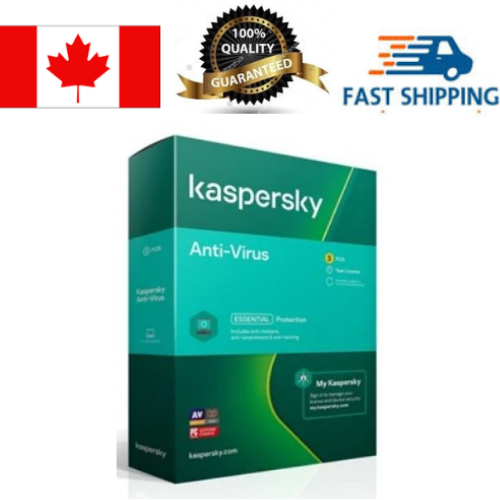 KASPERSKY  Anti-Virus 3-Device - 1 Year Retail Box (PC Only)
