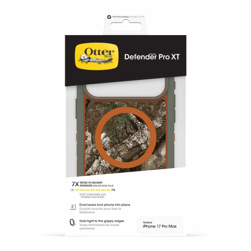 OtterBox Defender Pro XT Clear MagSafe Case w/Camera Control iPhone 17 Pro Max Realtree Apx