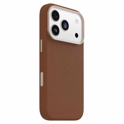 OtterBox Symmetry Cactus Leather MagSafe Case w/Camera Control iPhone 17 Pro Dessert Saddle