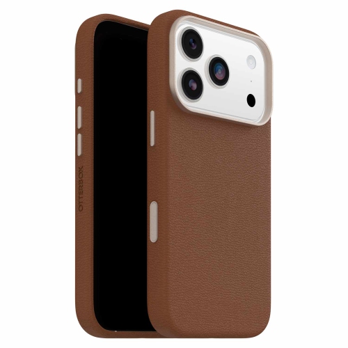 OtterBox Symmetry Cactus Leather MagSafe Case w/Camera Control iPhone 17 Pro Dessert Saddle