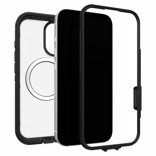 OtterBox Defender Pro XT Clear MagSafe Case w/Holster in Bulk Packaging iPhone 17 Dark Side