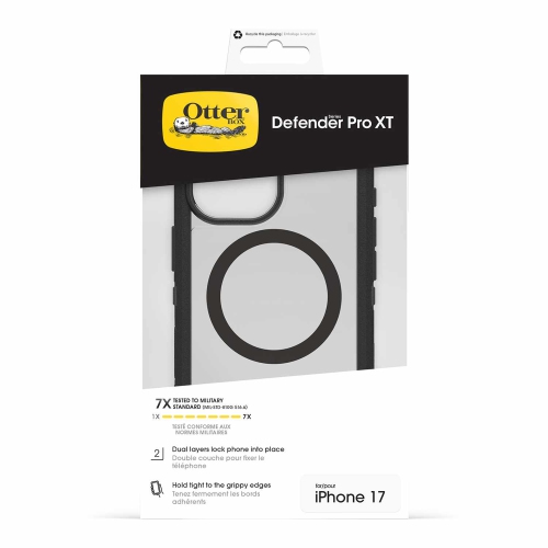 OtterBox Defender Pro XT Clear MagSafe Case w/Camera Control iPhone 17 Dark Side