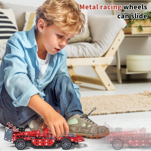 Model Car Kit DIY Building STEM Projects Toys for Kids Boys Girls Ages 8-12-16, Assembly Science Kit Model Car Birthday Gift Toys for Kids Boys 8 9