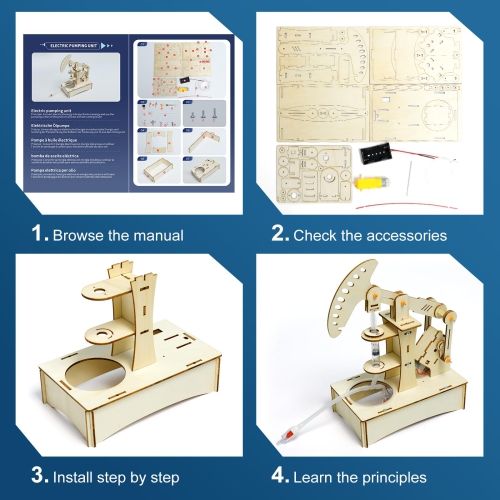 Trousses scientifiques 6 en 1 pour enfants, trousses de construction en bois, projets scientifiques pour enfants de 8 à 12 ans, jouets STIM pour
