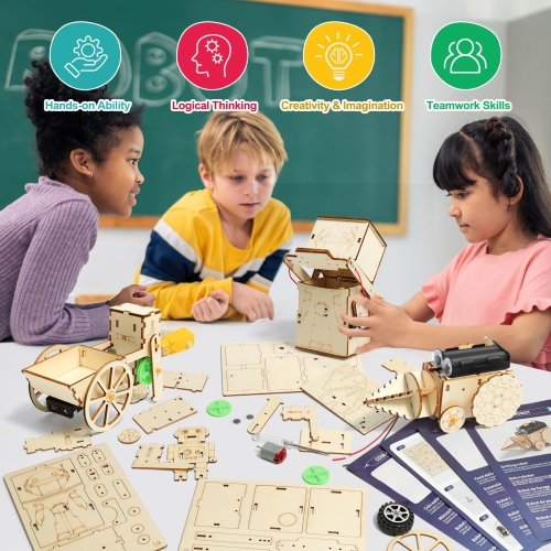 STEM Robotics Science Kits for Kids Age 8-12 8-10, Boy Crafts Robot Building Kit 8-10, STEM Toys for Boys Gifts Age 8 9 10 12 13 14 Year Old