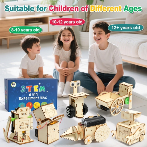 STEM Robotics Science Kits for Kids Age 8-12 8-10, Boy Crafts Robot Building Kit 8-10, STEM Toys for Boys Gifts Age 8 9 10 12 13 14 Year Old