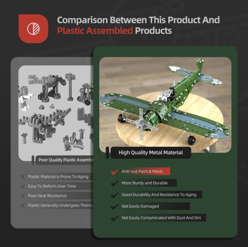 Bâtir des projets STIM Jouets pour enfants filles 8 à 12-16, Trousse de science d'assemblage Modèle d'avion Cadeau d'anniversaire pour enfants