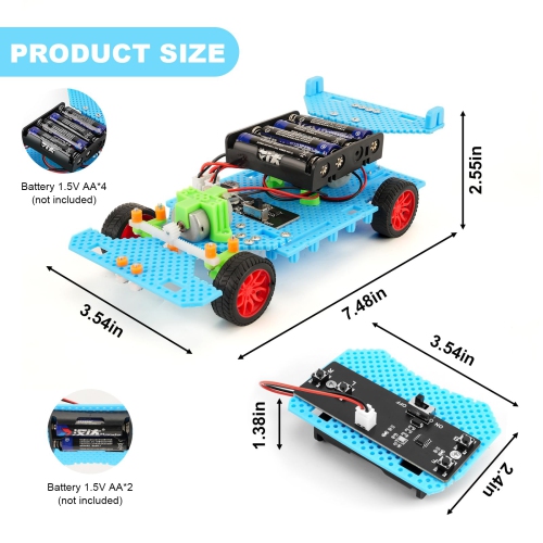 Building Remote Control Car, Model Car Kits, Gifts for Boys 10-16, 3D Puzzles Science Educational Crafts, Toys for 8 9 10 11 12 13 14 Year Old