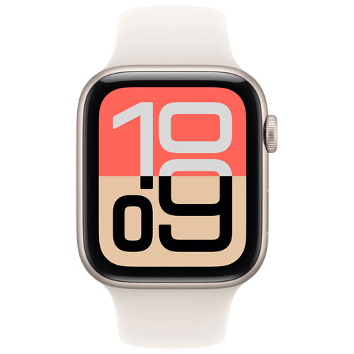 Apple Watch SE 3 (GPS + cellulaire) avec boîtier de mm en aluminium comète et bracelet sport comète