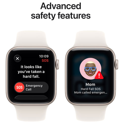 Apple Watch SE 3 (GPS + Cellular) 44mm Starlight Aluminum Case with Starlight Sport Band