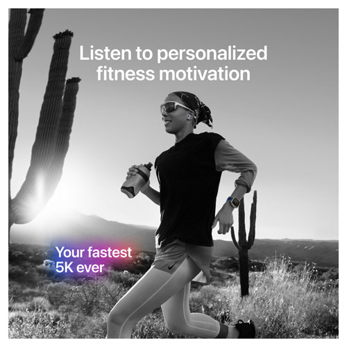 Apple Watch Ultra 3 49mm Natural Titanium Case with Light Blue Alpine Loop - Large