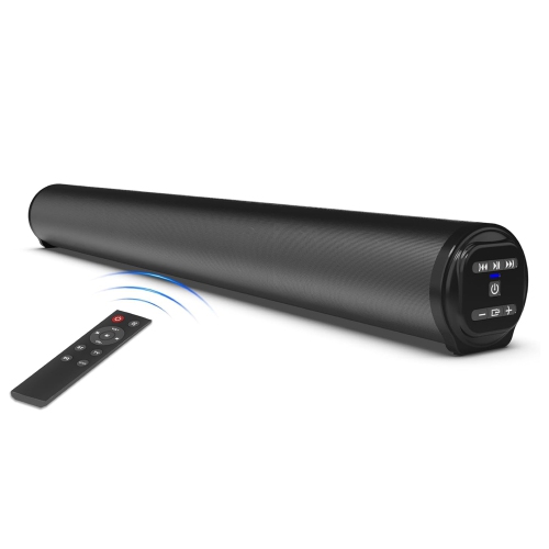 BT5.0 Sound Speaker TV Soundbar Metal Cylinder Remote Control Home Theater Echo Wall Sound System Suitable for PC FM/TWS