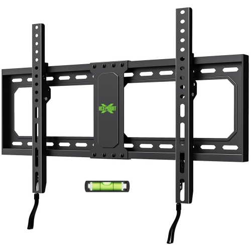 USX MOUNT Fixed TV Wall Mount for 37-82 Inch TVs up to 132 Lbs, Low Profile TV Wall Bracket Fit Wood Studs 16", 18", 24", TV Mount with Max VESA