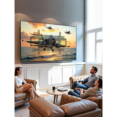 USX MOUNT Full Motion TV Wall Mount Bracket for 42-84 Inch TVs, Fits 16/18/24 Inch Wood Studs Spacing, Smooth Swivel Extension, 110 Lbs Capacity, Max