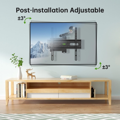 USX MOUNT Full Motion TV Wall Mount for 26-55 inch TVs up to 80lbs, LED LCD OLED Corner Wall Mount TV Bracket with Articulating Arm Swivel Extension